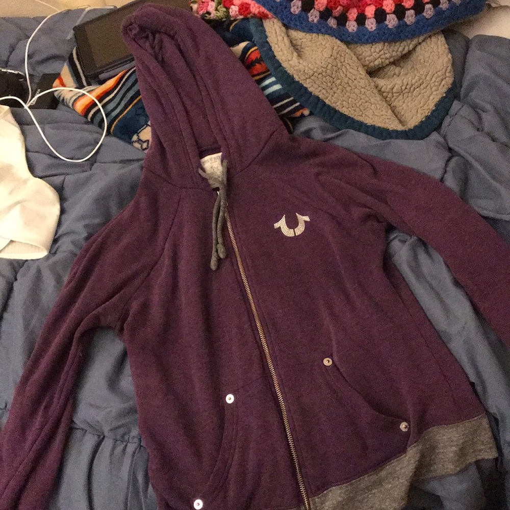 Purple True Religion Hoodie